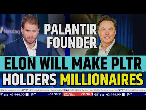 Palantir Founder Said Palantir Will Move 40% Due To Elon Musk | PLTR Stock News