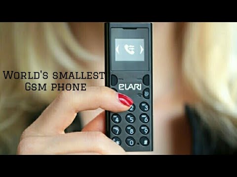 World&#039;s smallest GSM phone Elari Nanophone c