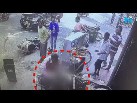 Horrific! Boiling oil falls on kid after scooty hits the shop