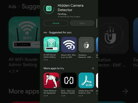 How to detect hidden camera using android phone