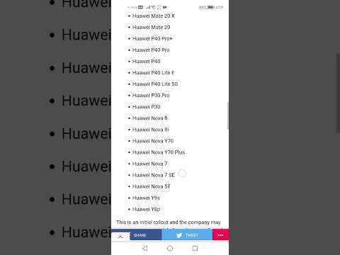 Huawei emui 13 list check your device