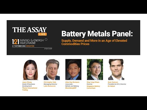 Battery Metals Panel: Supply, Demand and More in an Age of Elevated Commodities Prices