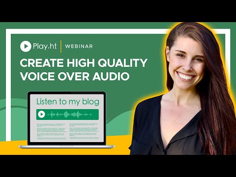 Instantly convert blog posts into high-quality audio to expand accessibility and reach with Play.ht