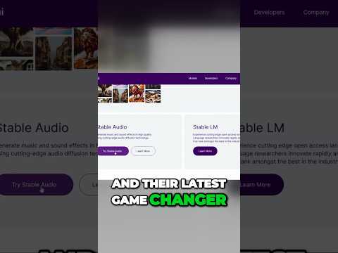 Unveiling the Next Big Thing: Stable Audio by Stability AI 🔉 #StableAudio #StabilityAI