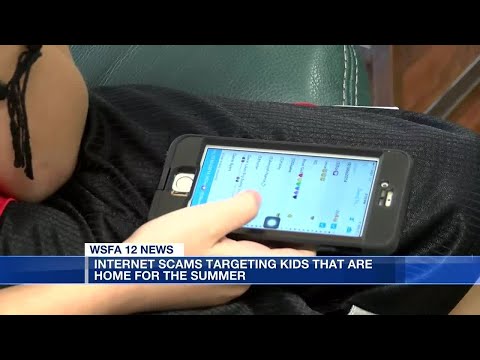 Internet scams targeting kids that are home for the summer