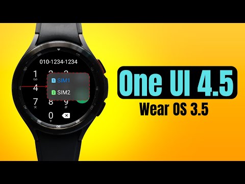 Samsung One UI Watch 4.5 based on Wear OS 3.5 for Galaxy watch 4 series is here !