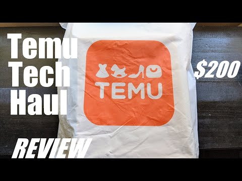 REVIEW: Massive Temu Tech Haul - Useful Tech Products &amp; Gadgets - Xiaomi, Smart Ring, Star Projector