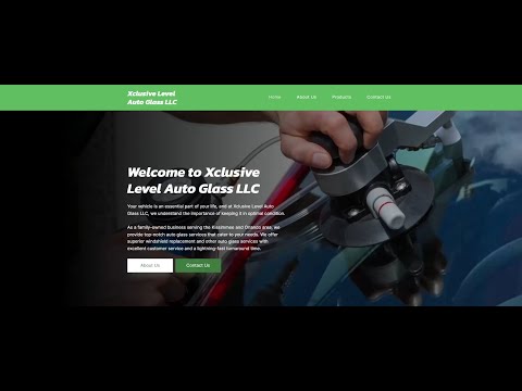 Revolutionizing Auto Glass Services | Xclusive Level Auto Glass LLC&#039;s Stunning New Website 🔥🚗