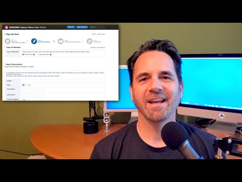Creating a Samsung Galaxy Store Seller Portal Account