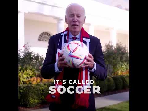 Joe Biden - &quot;It&#039;s called soccer&quot; 🙈🤣 #shorts #qatar2022 #football #worldcup2022