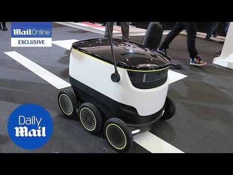 Meet the clever robot that delivers parcels right to your door - Daily Mail