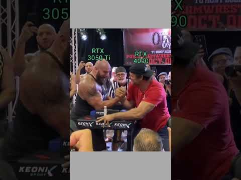 RTX 3050 ti vs RTX 4090 - armwrestling version #armwrestling #rtx3050 #rtx4090 #rtx3050ti