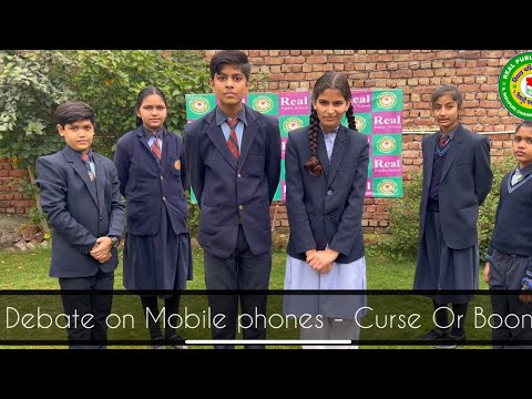 VERY IMPRESSIVE ENGLISH DEBATE || MOBILE PHONES - BOON OR CURSE || REAL PUBLIC SCHOOL