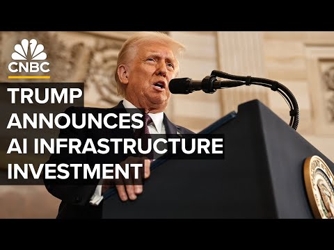 President Donald Trump announces AI infrastructure investment — 1/21/2025