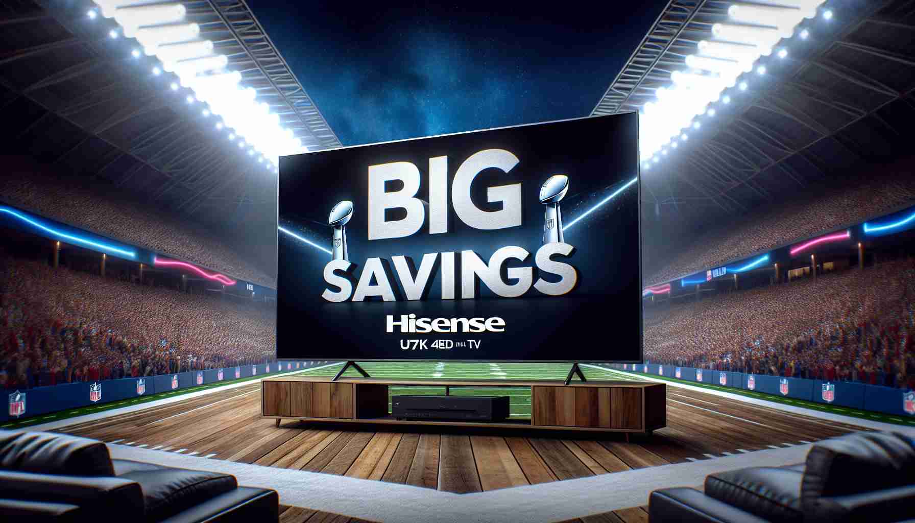 Big Savings on Hisense U7K 4K QLED Mini-LED Smart TV przed Super Bowl!