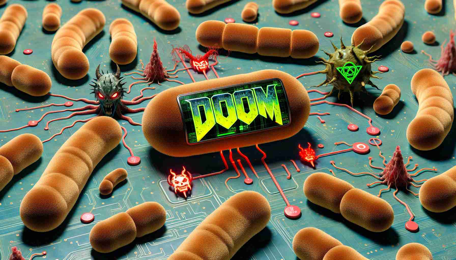 The Fascinating Possibilities of Running Doom on Human Bacteria