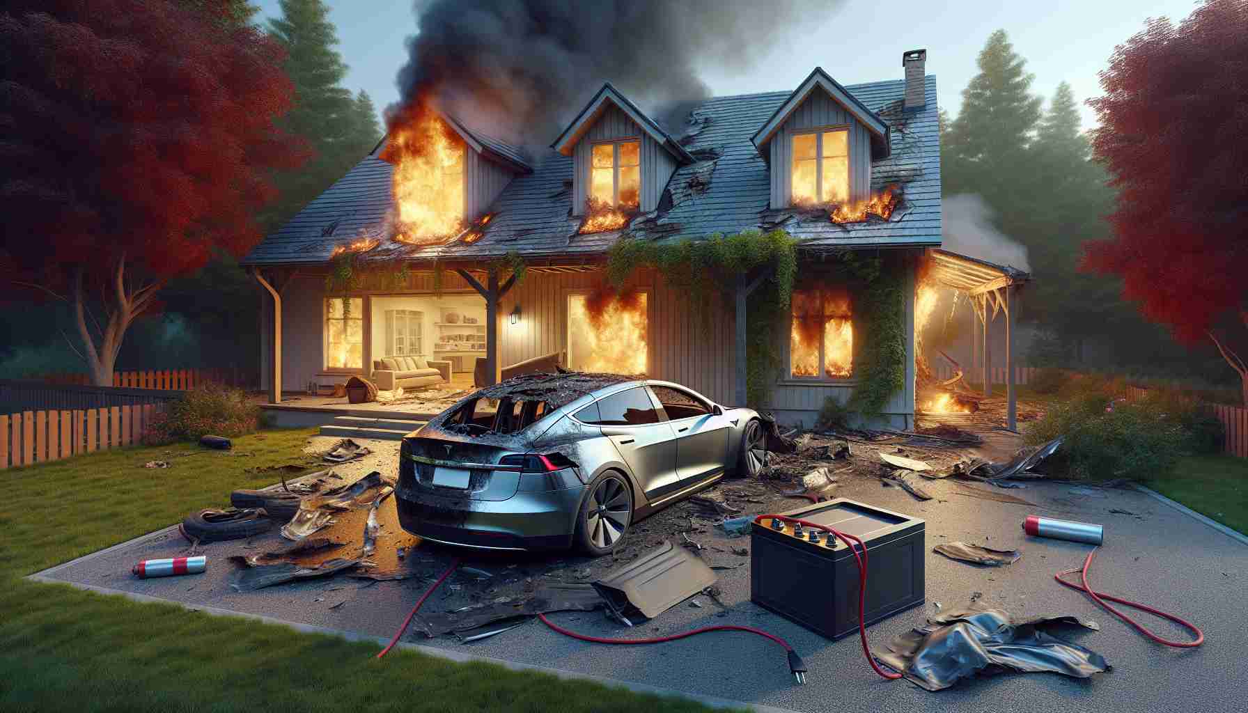 Incident at Cary Home Highlights Importance of Proper Tesla Battery Charging