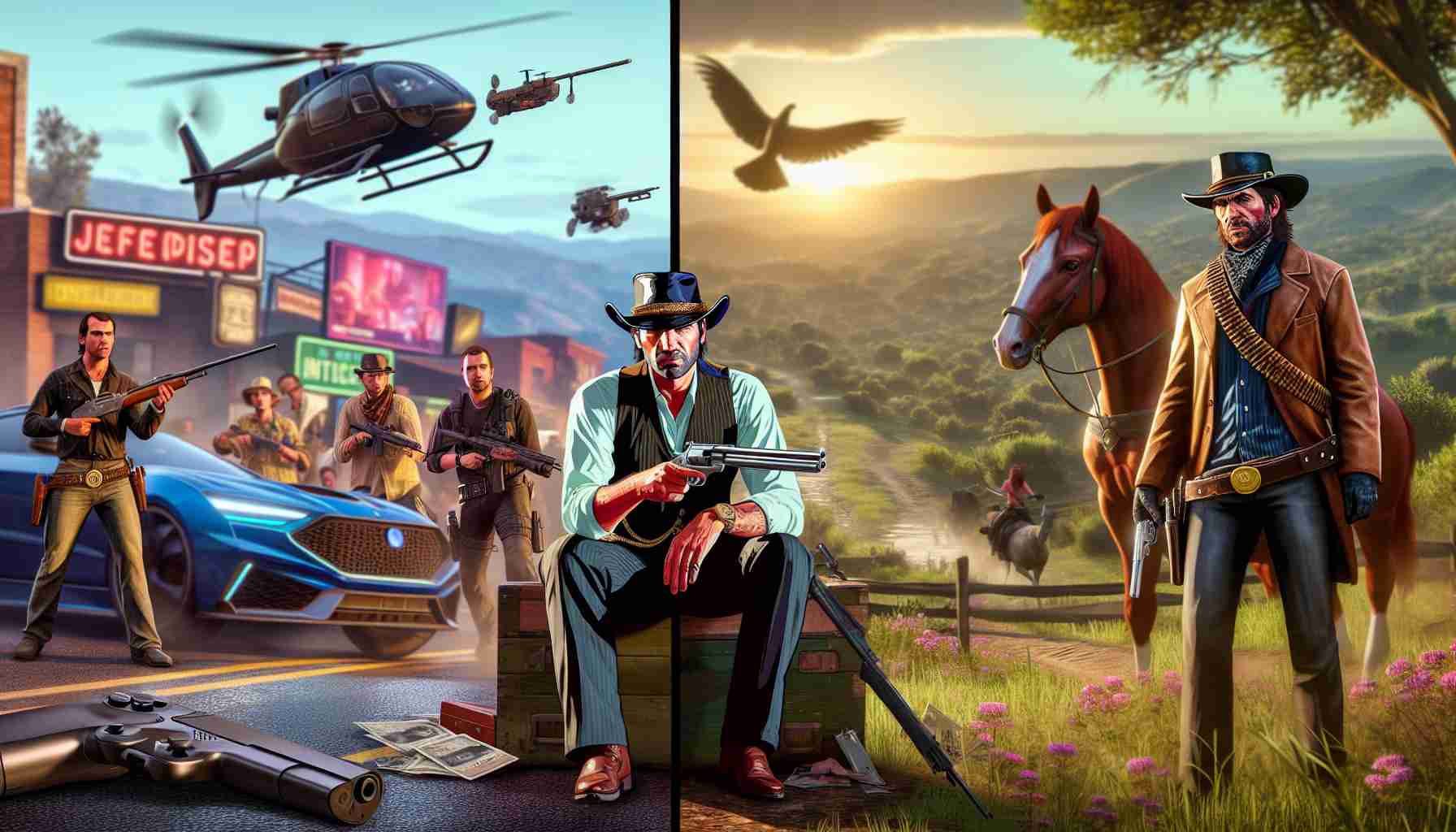 Różnice między GTA Online a Red Dead Redemption Online: Nie tylko o broni i środkach transportu