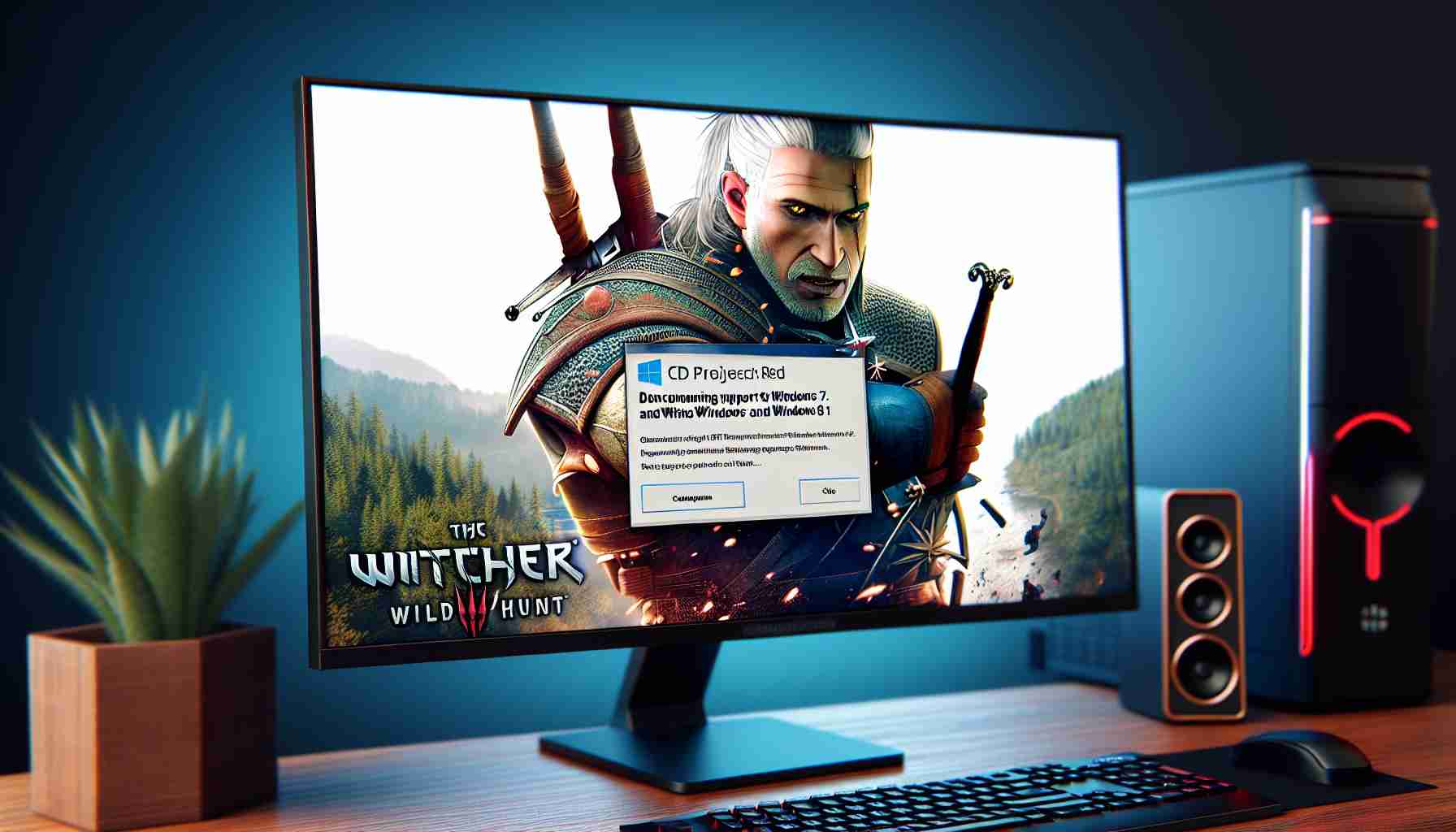 CD Projekt RED przestaje wspierać Windows 7 i Windows 8.1 dla gry Wiedźmin 3: Dziki Gon