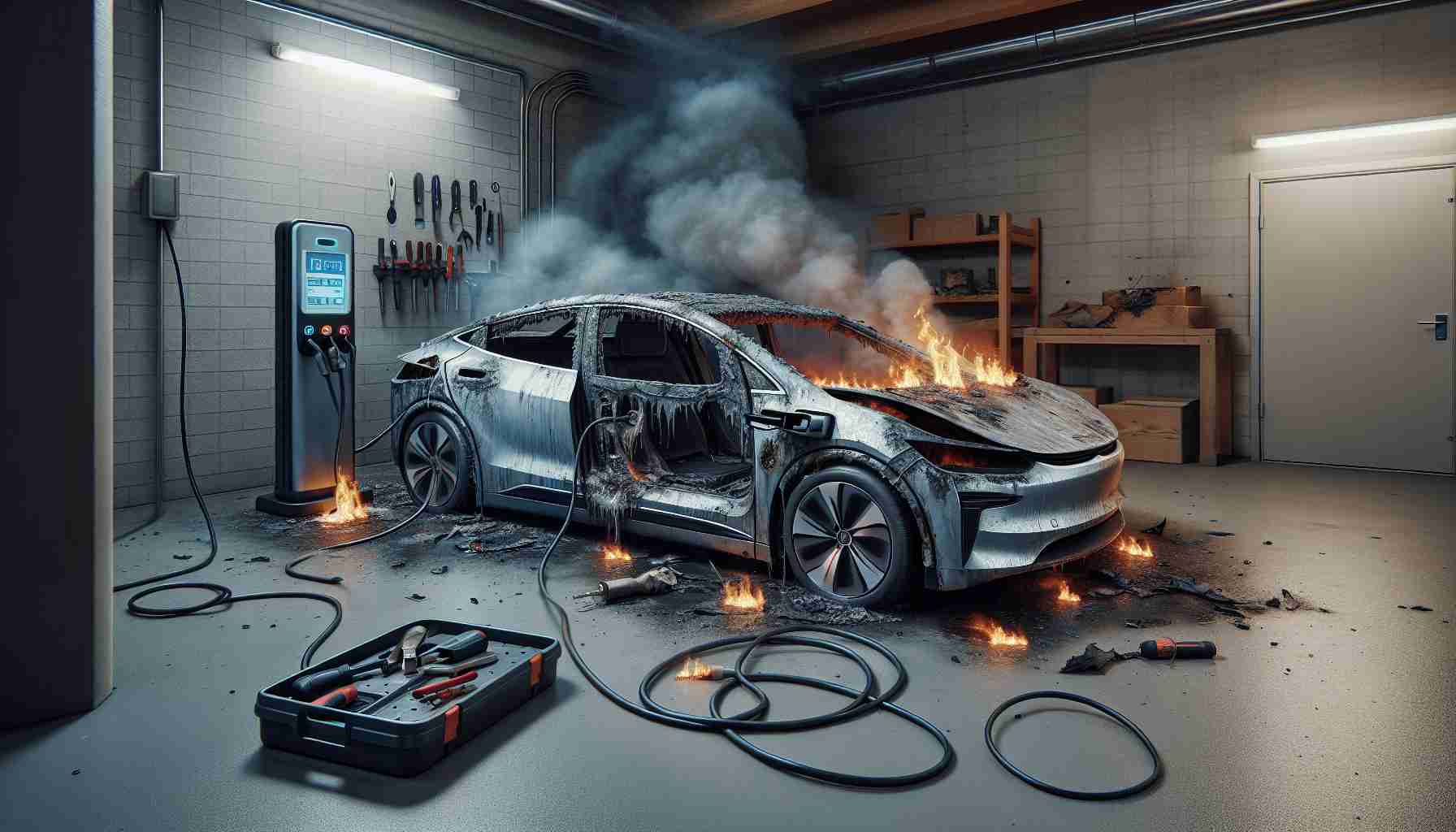 Tesla Battery Incident: A Reminder of the Dangers of Charging Indoors