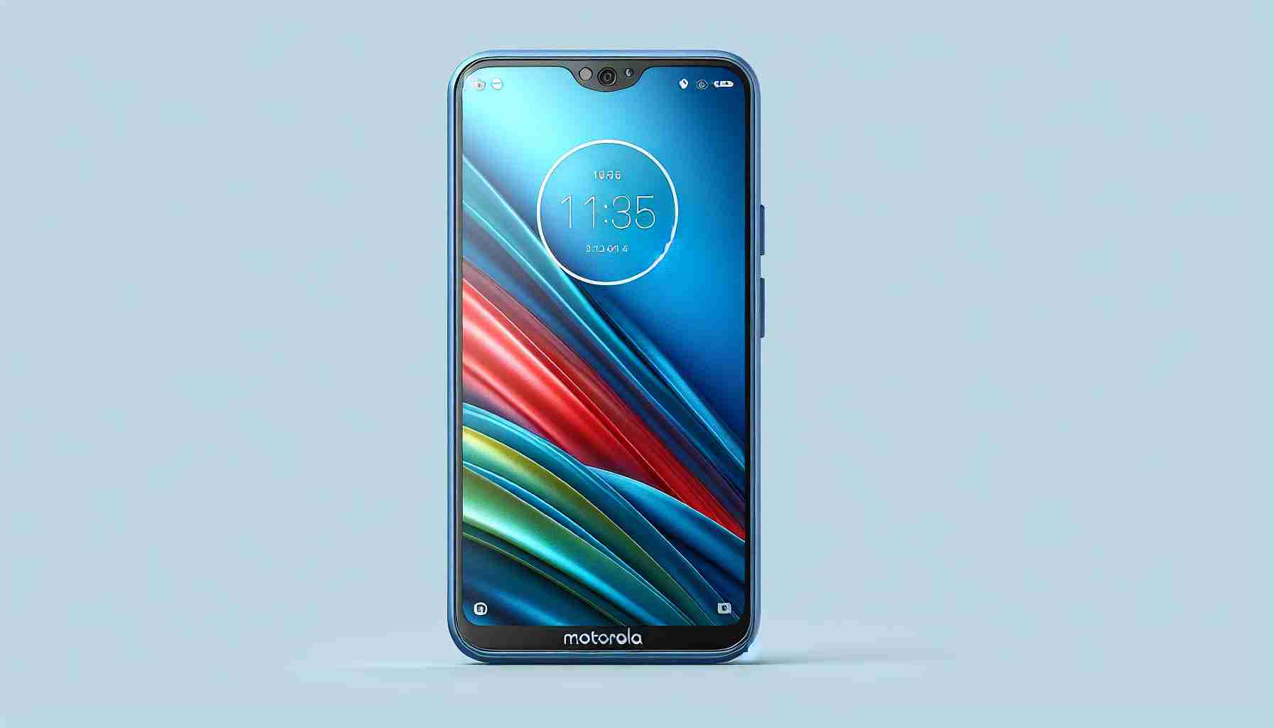 Blue smartphone Motorola