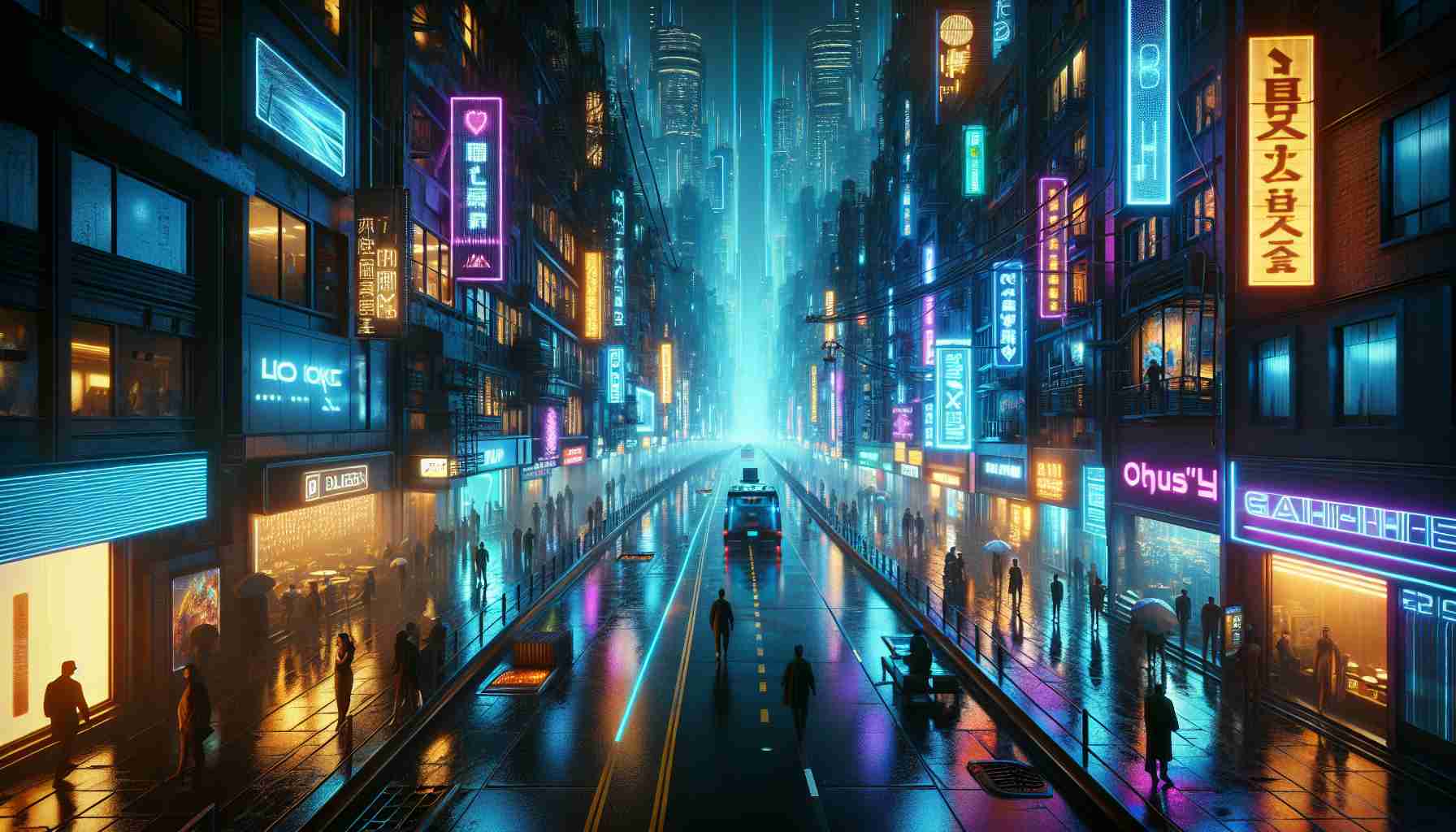 Neon Dystopia Aesthetic Exploration