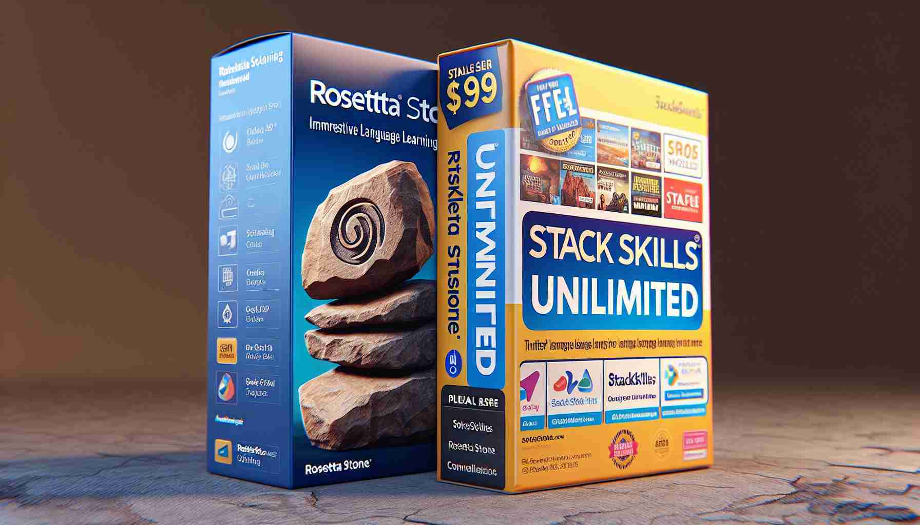 Nauka języków obcych: Rosetta Stone i StackSkills Unlimited w jednym pakiecie