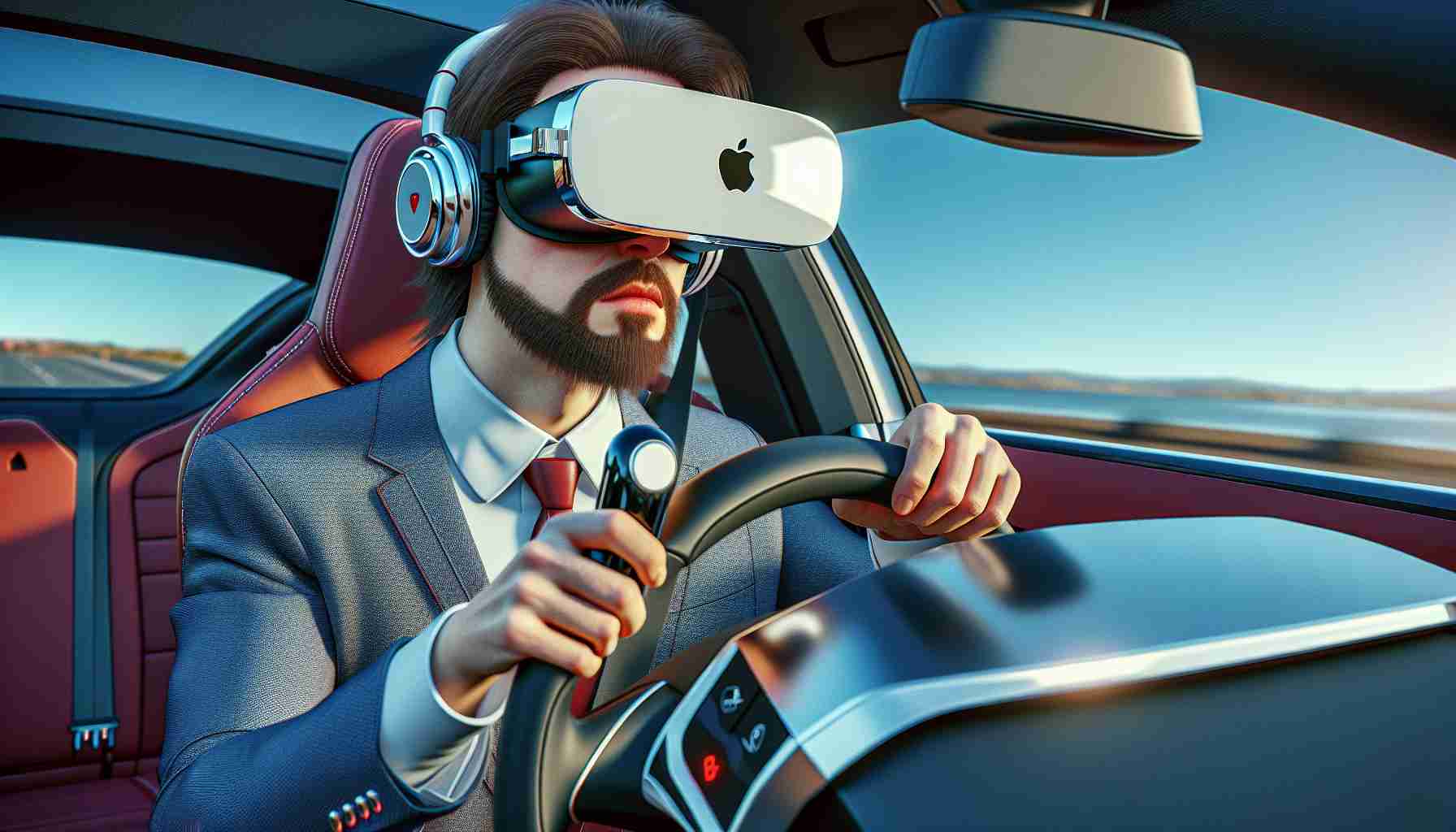 Kontrowersje wokół wykorzystania gogli VR Apple w samochodzie marki Tesla