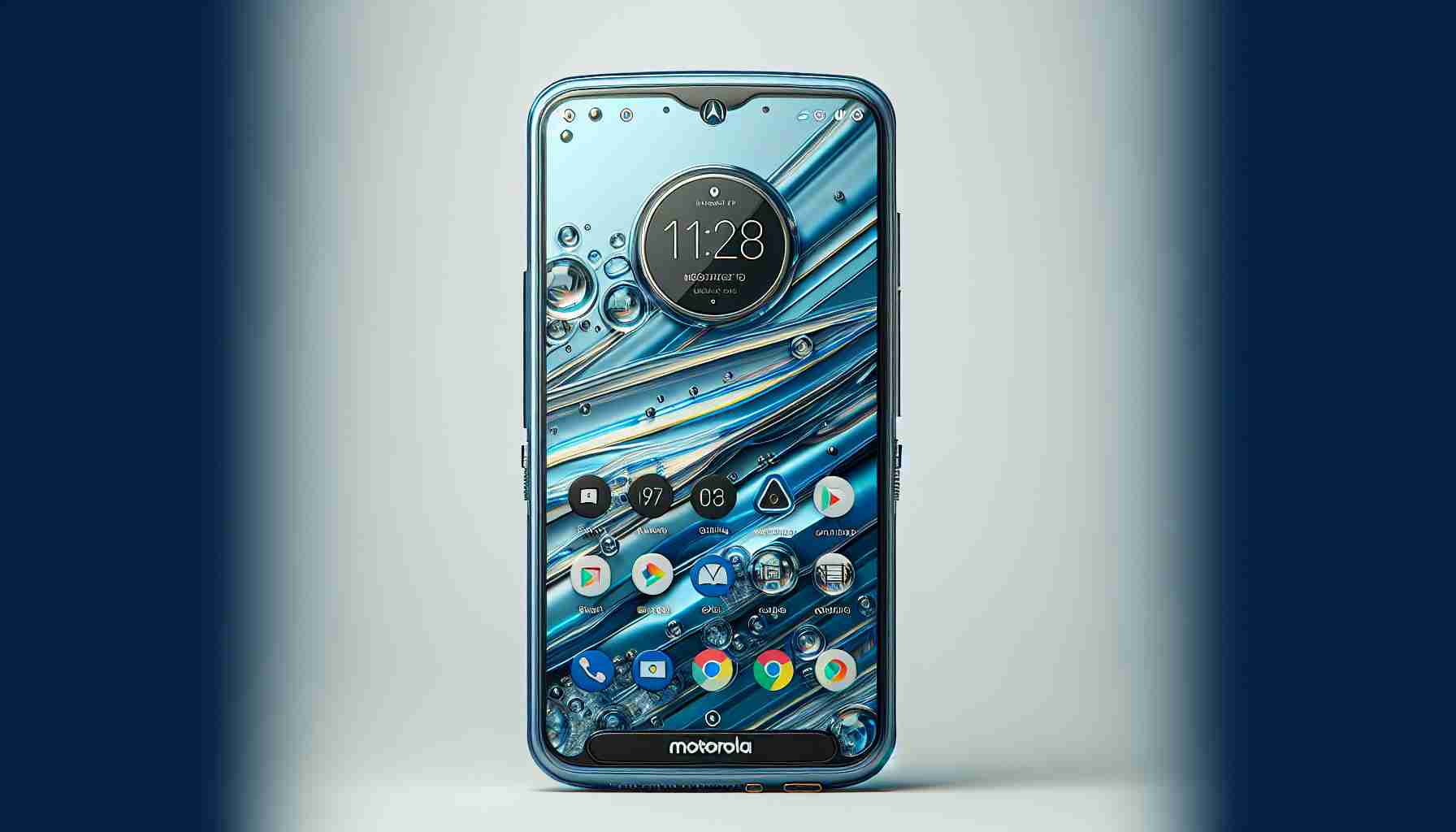 Motorola phone in blue color