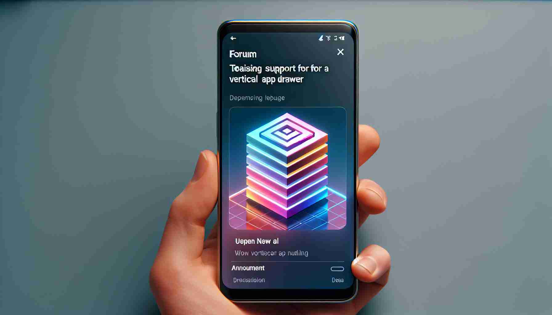 Samsung Forum Teases Vertical App Drawer Support for a Future Update