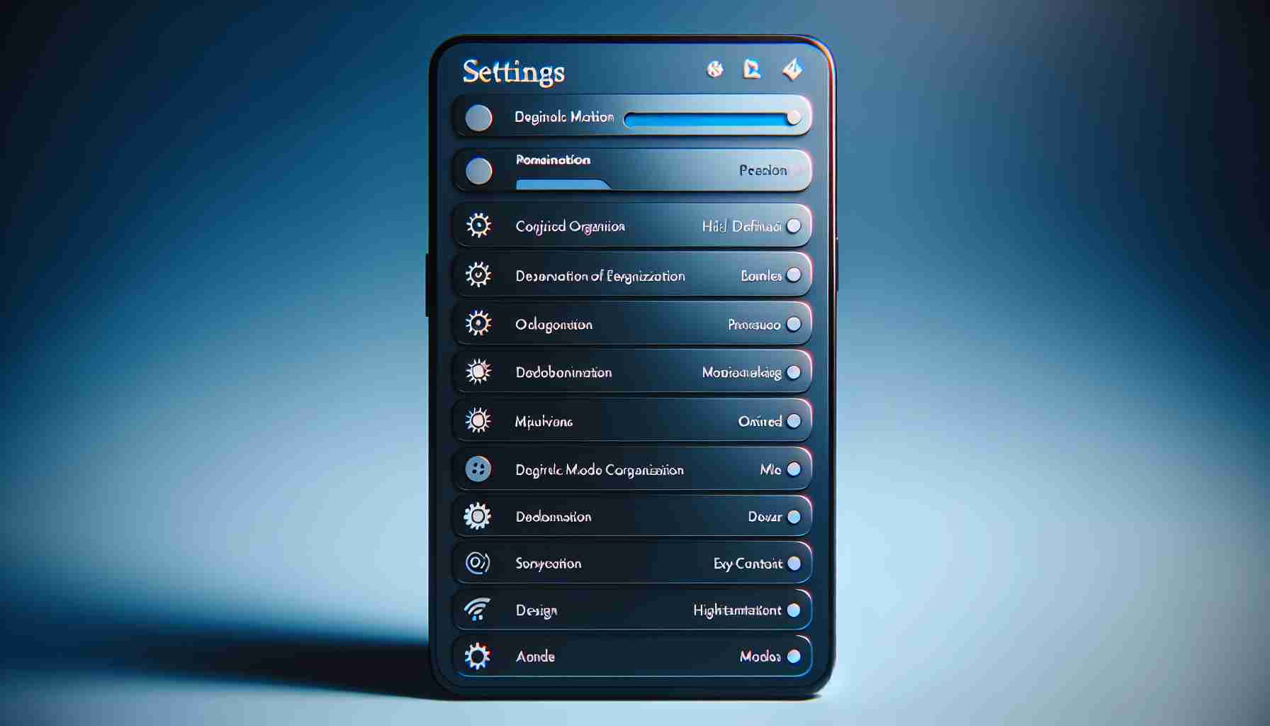 Smartphone Settings: A Tale of Organization and Efficiency