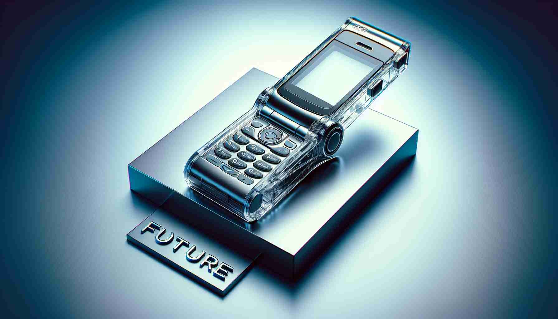 A Glimpse into the Future with a Nod to the Past: Transparent Flip Phone Unveiled