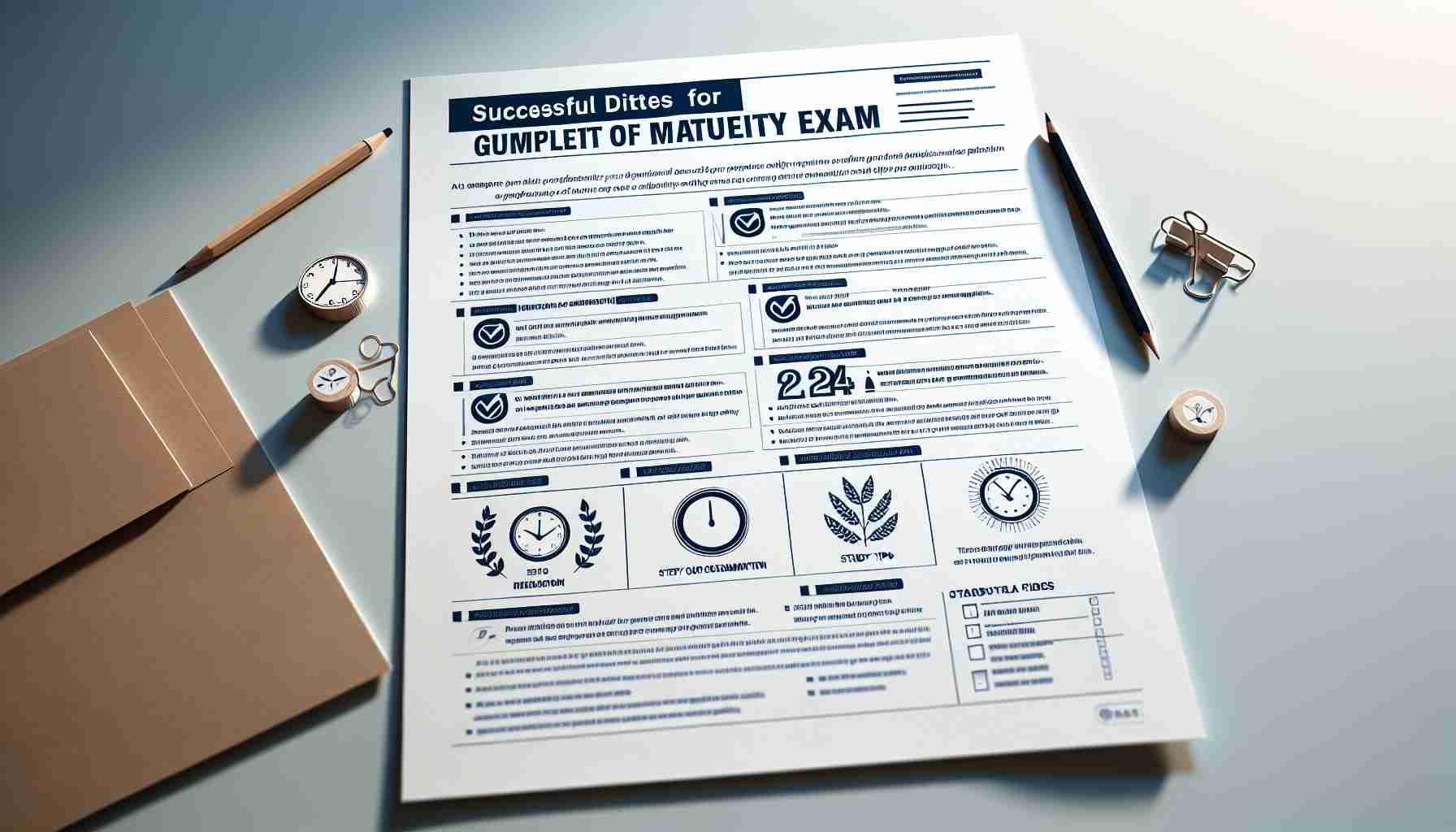 Guidelines for a Successful Maturity Exam in 2024