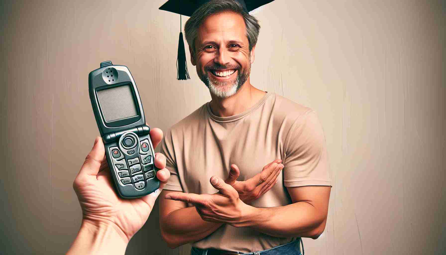 A Nostalgic Graduation Gift: Shepherd Seinfeld Receives a Flip Phone