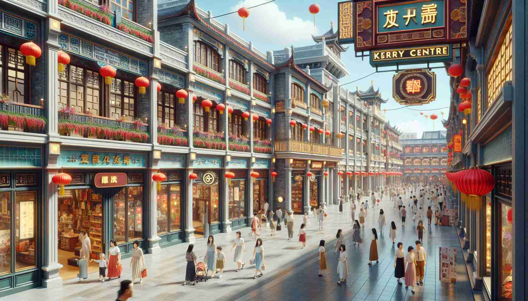 Title: Vibrant Revival at Shenyang Kerry Center Retro Street