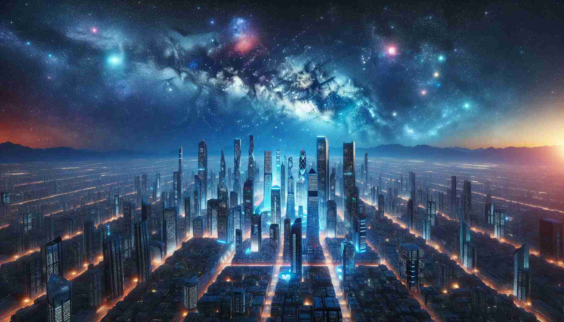 Explore the Wonders of Galaxy City Through Stunning 4K Wallpapers