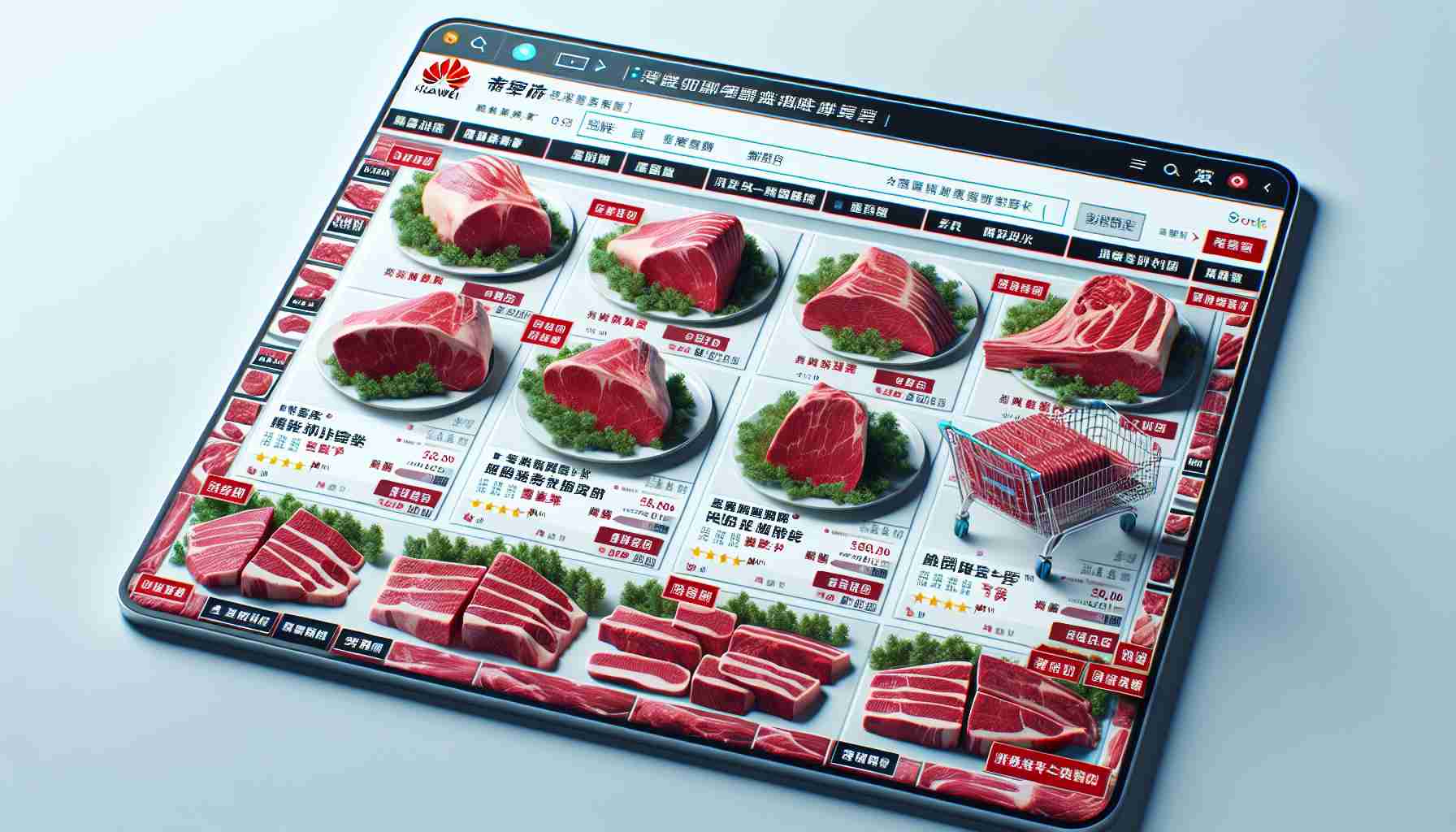 Huawei Tops China’s On-line Beef Market