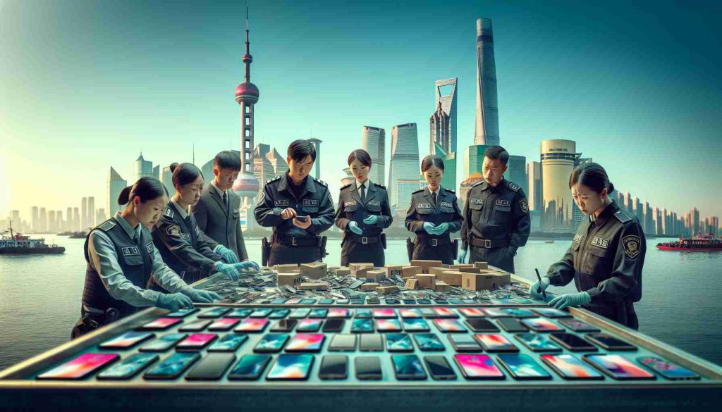 Significant Crackdown on Counterfeit Smartphone Goods in Shanghai