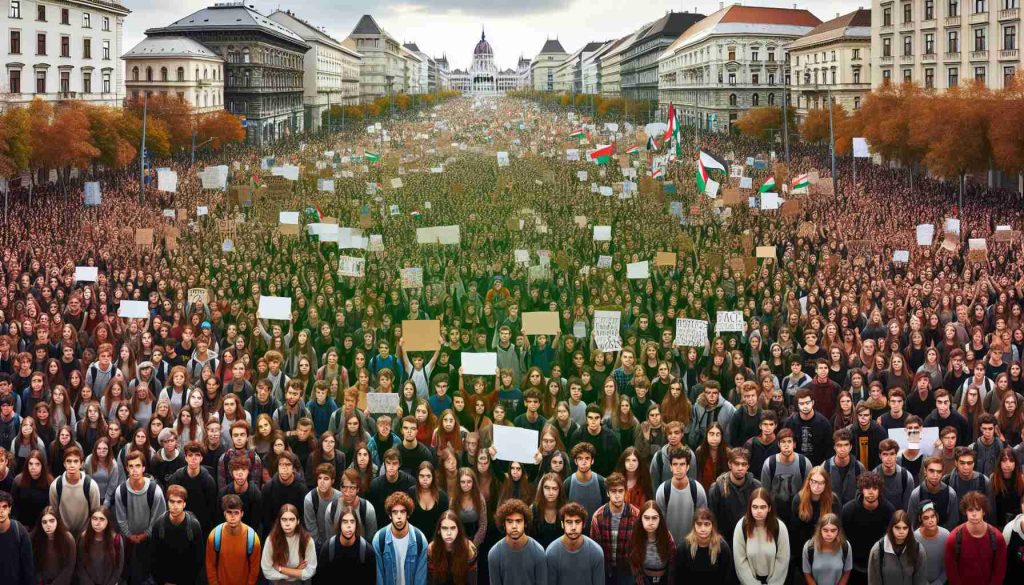 Students Protest Against Tech Ban in Budapest