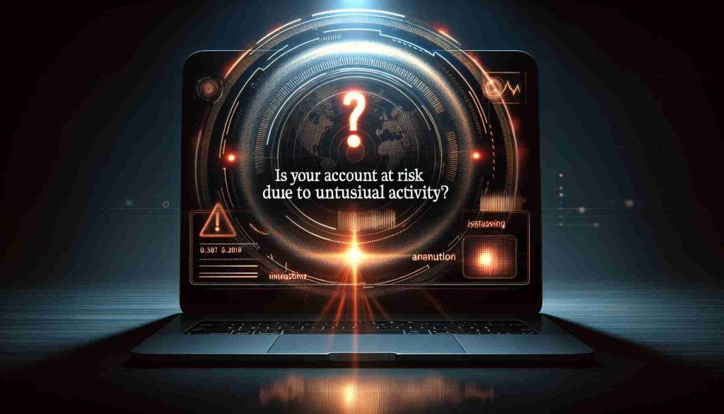 Alert: Is Your Account at Risk Due to Unusual Activity?