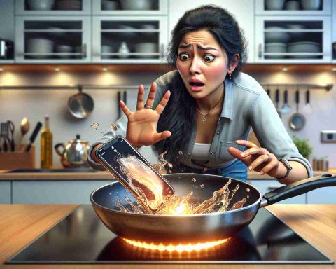 Shocking Kitchen Mishap: Woman Drops Phone in Hot Oil