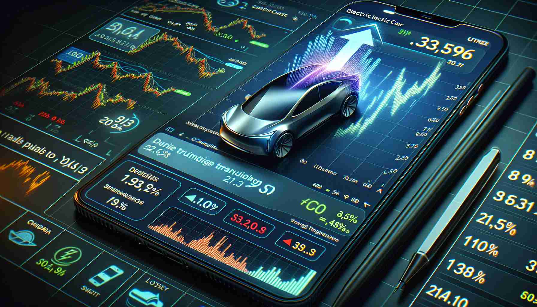 The Future of Stock Tracking: Tesla’s Surge in Mobile Charting!